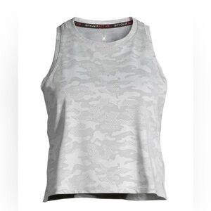 SPYDER Camouflage Gray Cropped Athletic Active Tank Top, Size M
